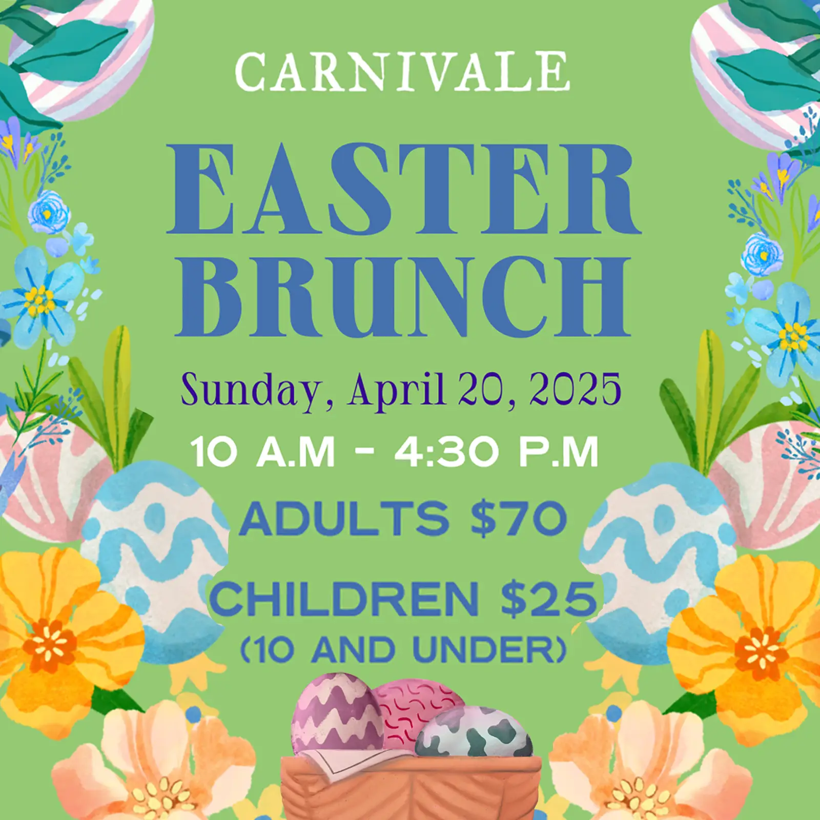 Easter Brunch at Carnivale